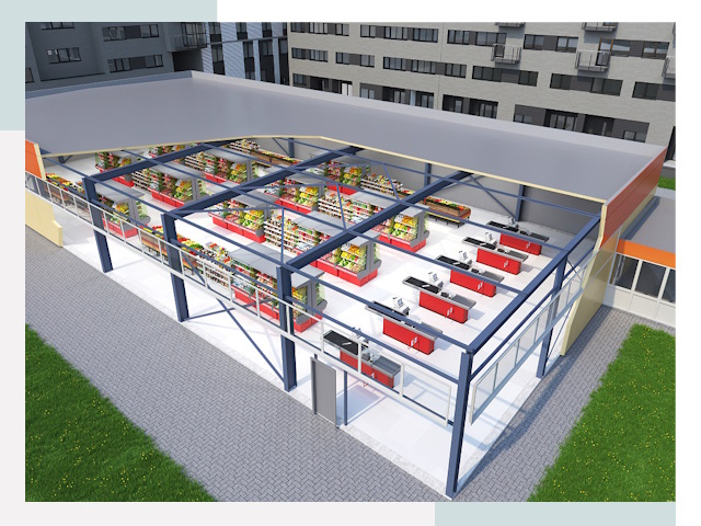 Строительство магазинов в Арзамас от 652 руб. за м²