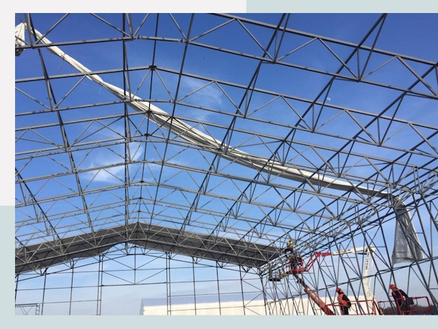 Шатровые ангары от 652 руб. в Арзамасе и Нижегородской области