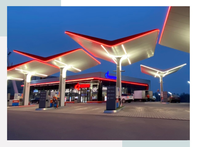 Навесы для АЗС в Арзамасе