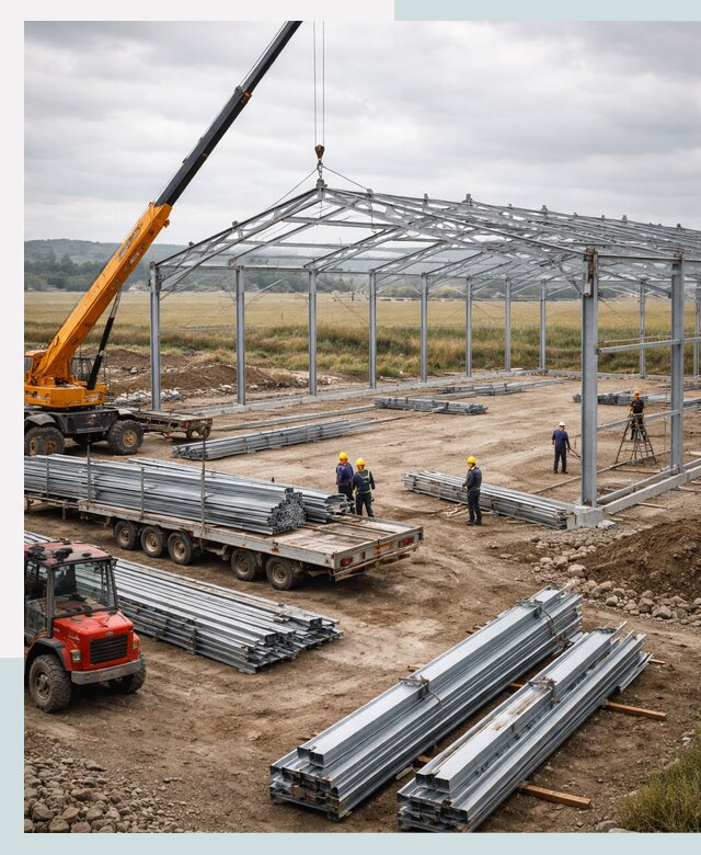 Строительство ангаров для сельхозтехники в Арзамасе под ключ