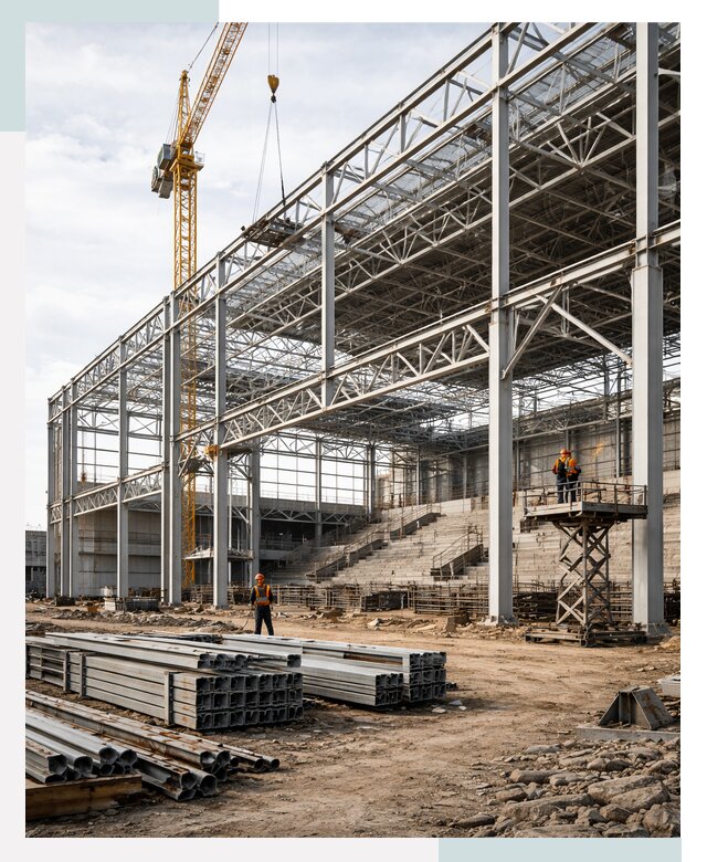 Строительство спортивных комплексов в Арзамасе от 32583 р. | СтальСтрой-Рзм